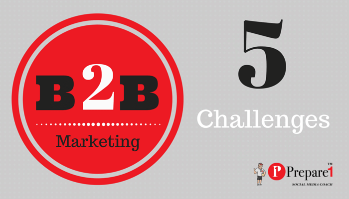 5 Challenges of B2B Marketer.Prepare1 Image