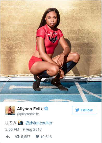 Allyson Felix Rio Olympics 2016