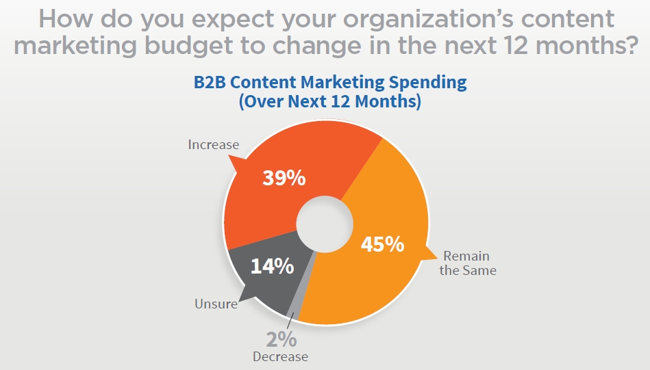 B2B Budget Change next 12 months